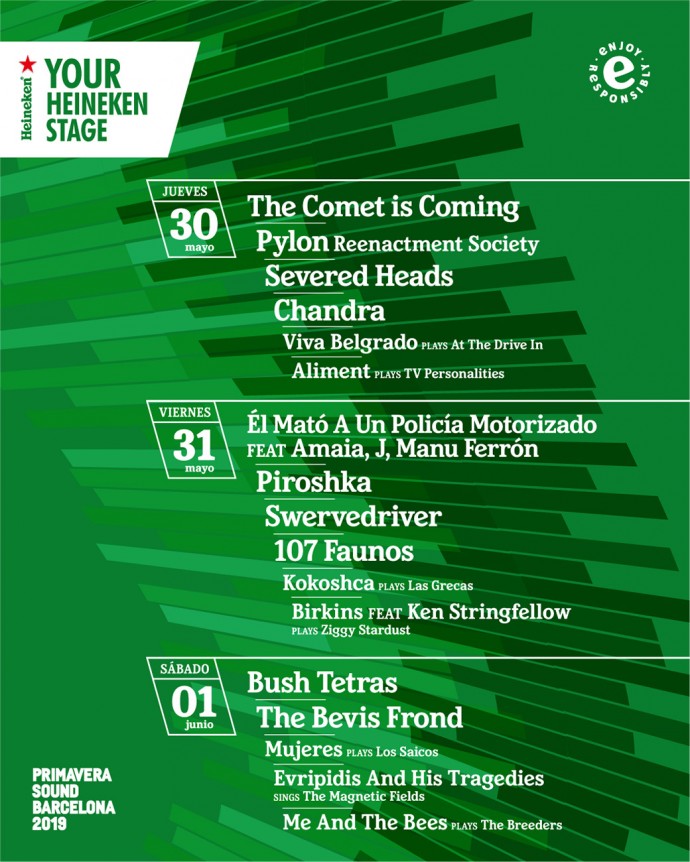 Your Heineken Stage al Primavera Sound 2019: un palco al servizio dei fan.